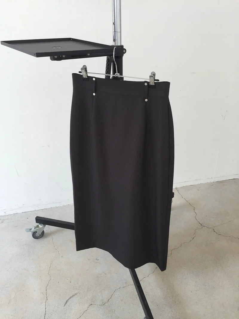 Nweol Stud Detail High Waist Maxi Skirt