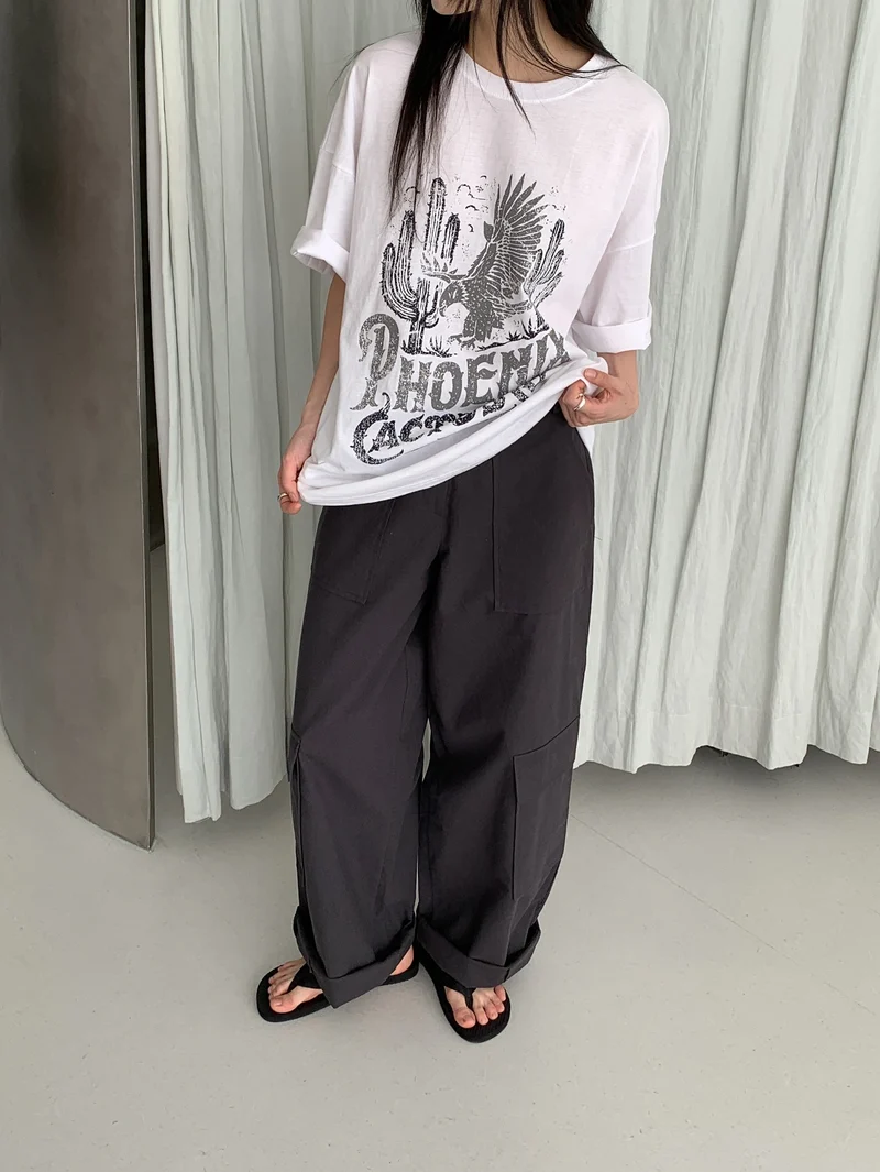 Vivel Multi Cargo Pocket Wide Leg Pants
