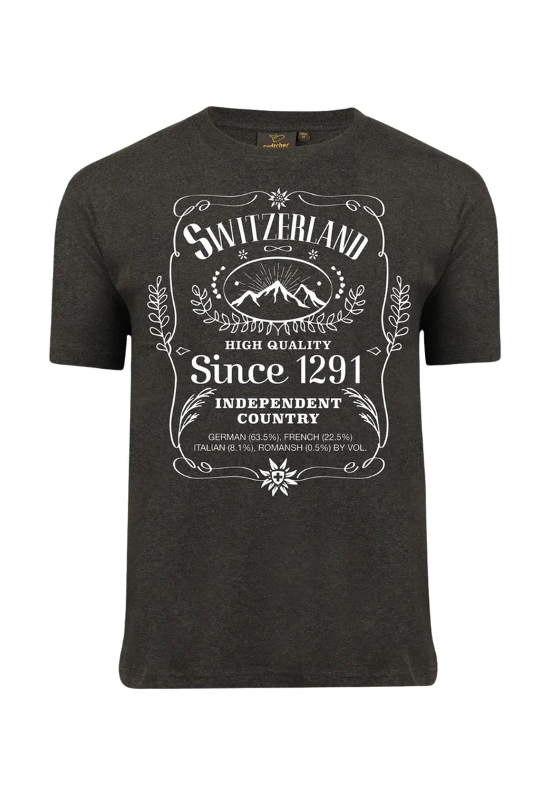 T-Shirt BLACK SWISS