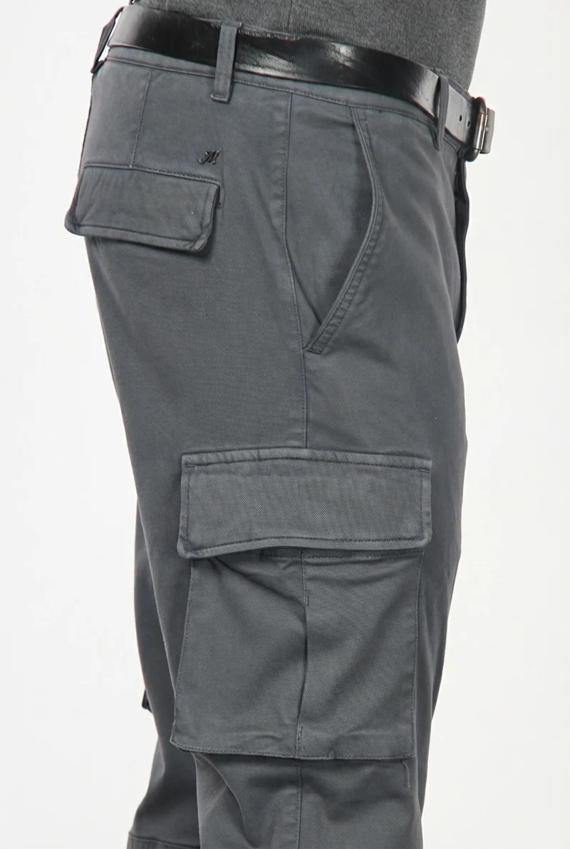 Chile pantalon cargo homme en coton stretch à armure diagonale, regular fit
