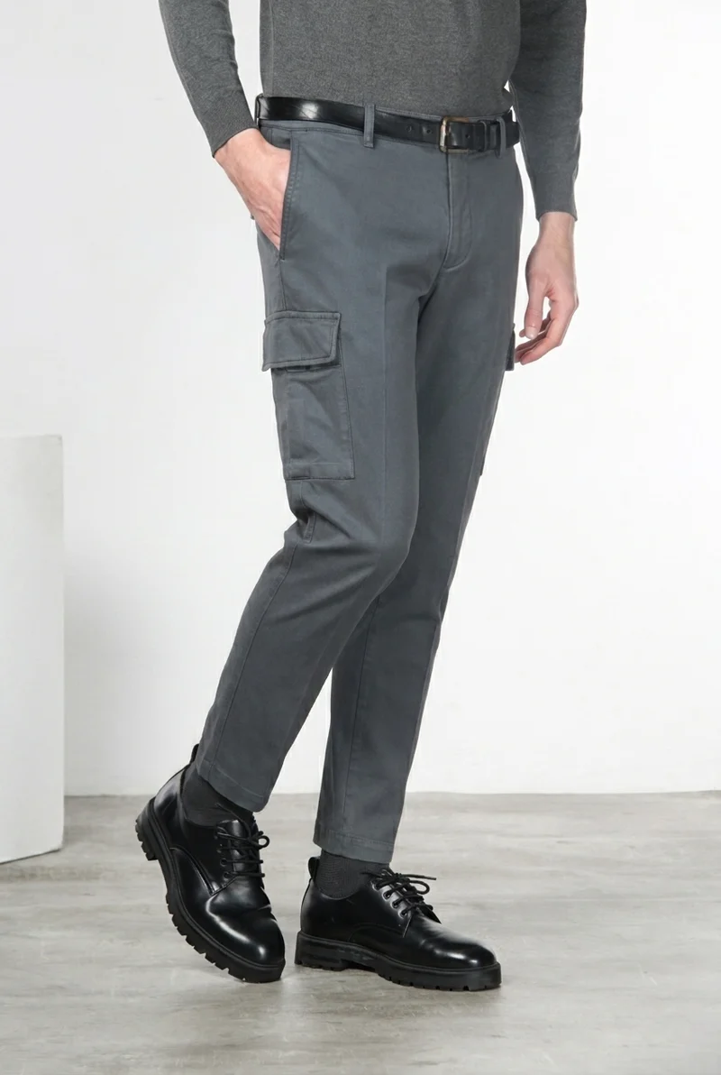 Chile pantalon cargo homme en coton stretch à armure diagonale, regular fit
