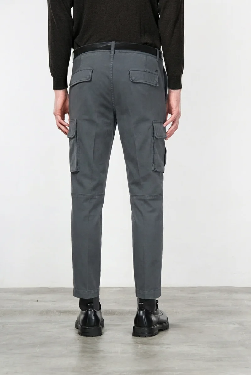 Chile pantalon cargo homme en coton stretch à armure diagonale, regular fit