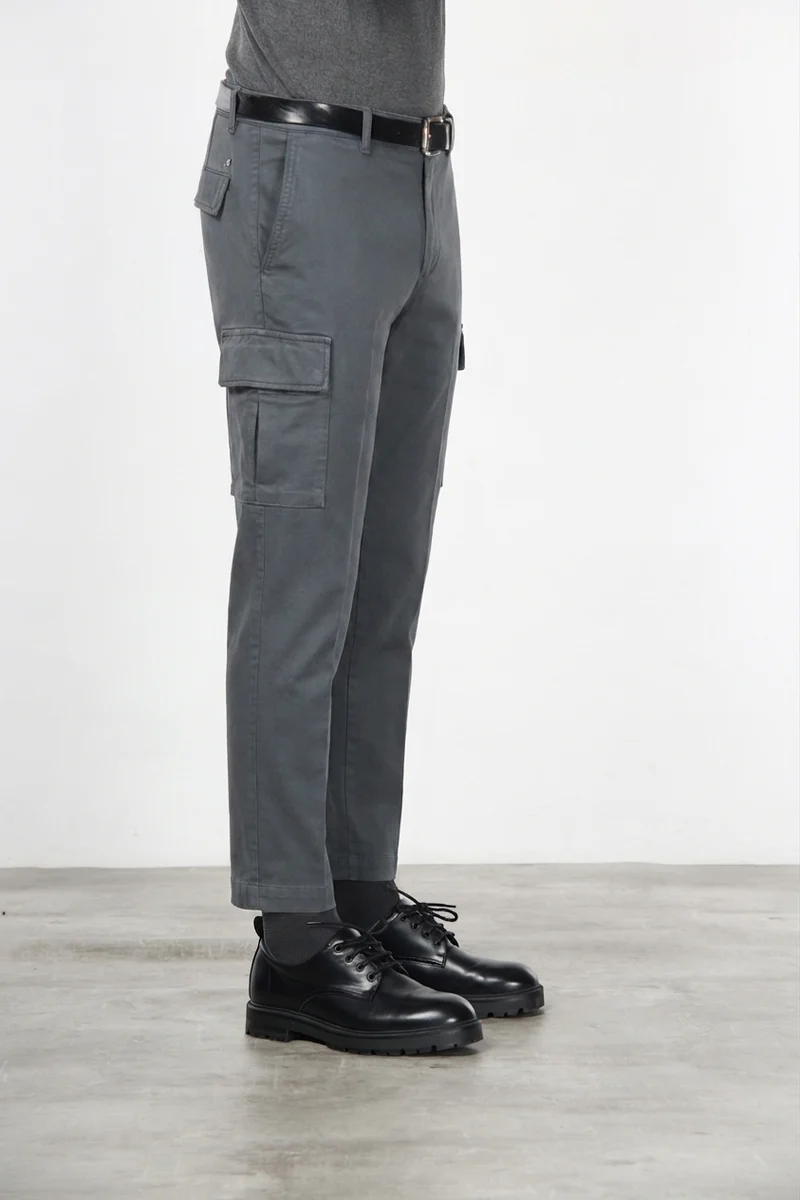 Chile pantalon cargo homme en coton stretch à armure diagonale, regular fit