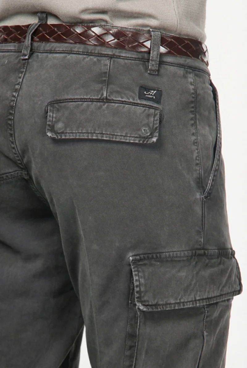 Pantalon cargo homme Chile en gabardine stretch extra slim fit ①