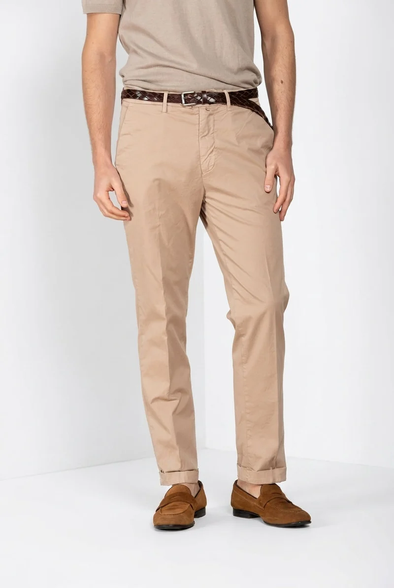 Boston pantalon chino homme en twill léger stretch relaxed fit