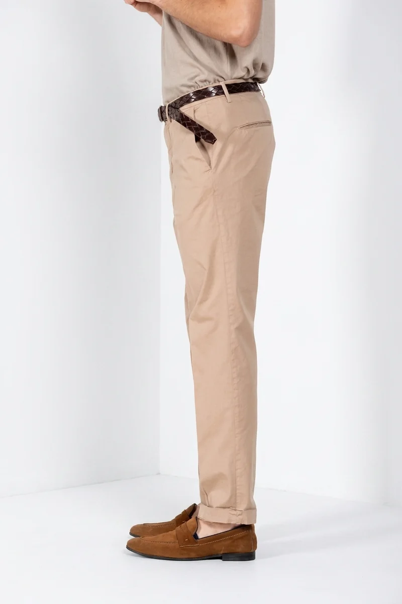 Boston pantalon chino homme en twill léger stretch relaxed fit