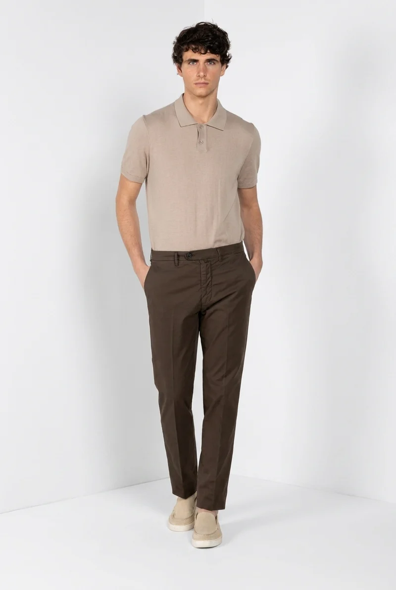 Boston pantalon chino homme en twill léger stretch relaxed fit