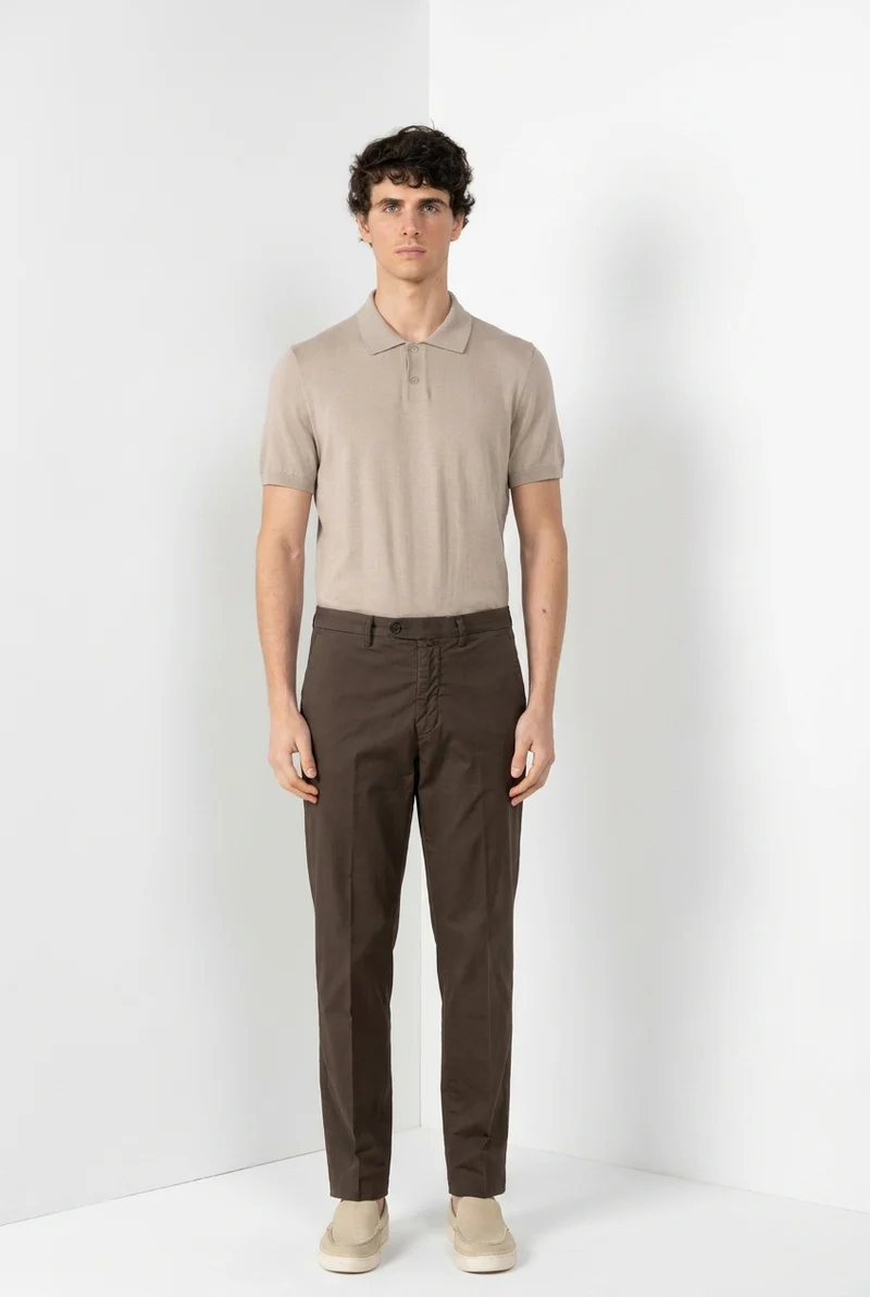 Boston pantalon chino homme en twill léger stretch relaxed fit