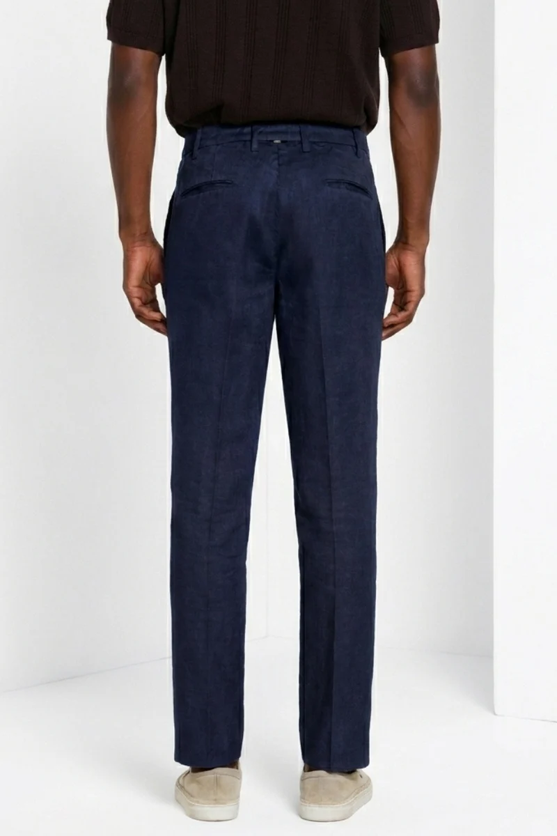 New York Icon Flex pantalon chino homme en twill de lin et coton regular fit