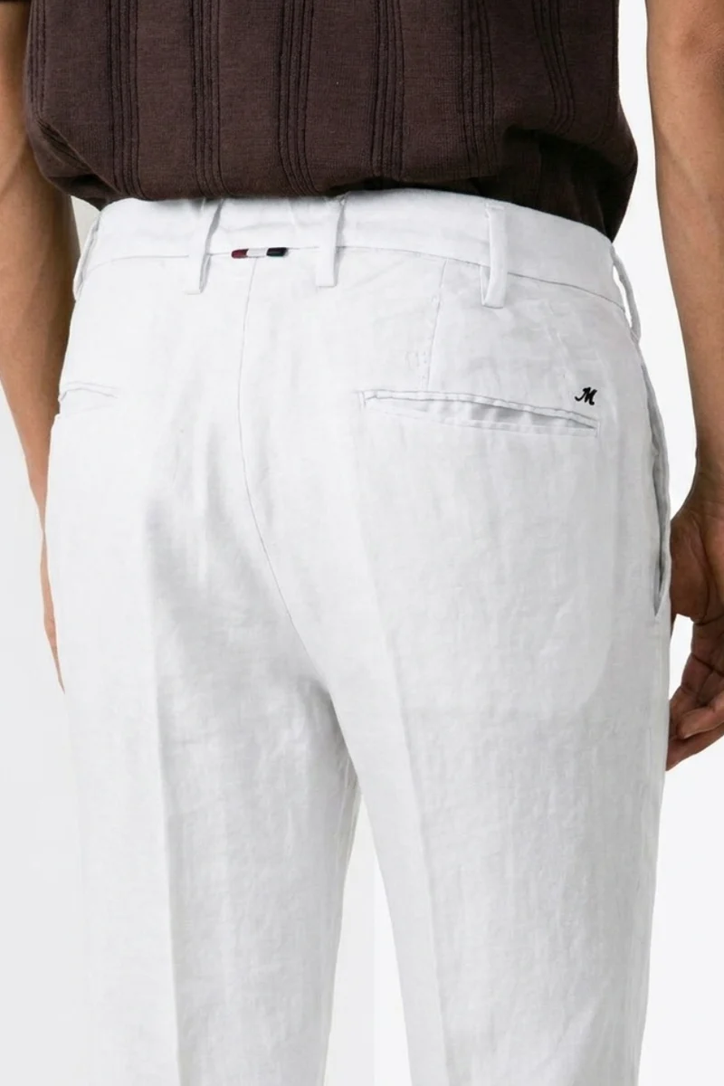 New York Icon Flex pantalon chino homme en twill de lin et coton regular fit