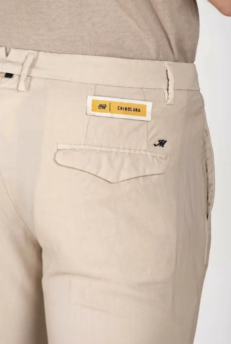 Torino City pantalon chino homme en twill de laine slim fit