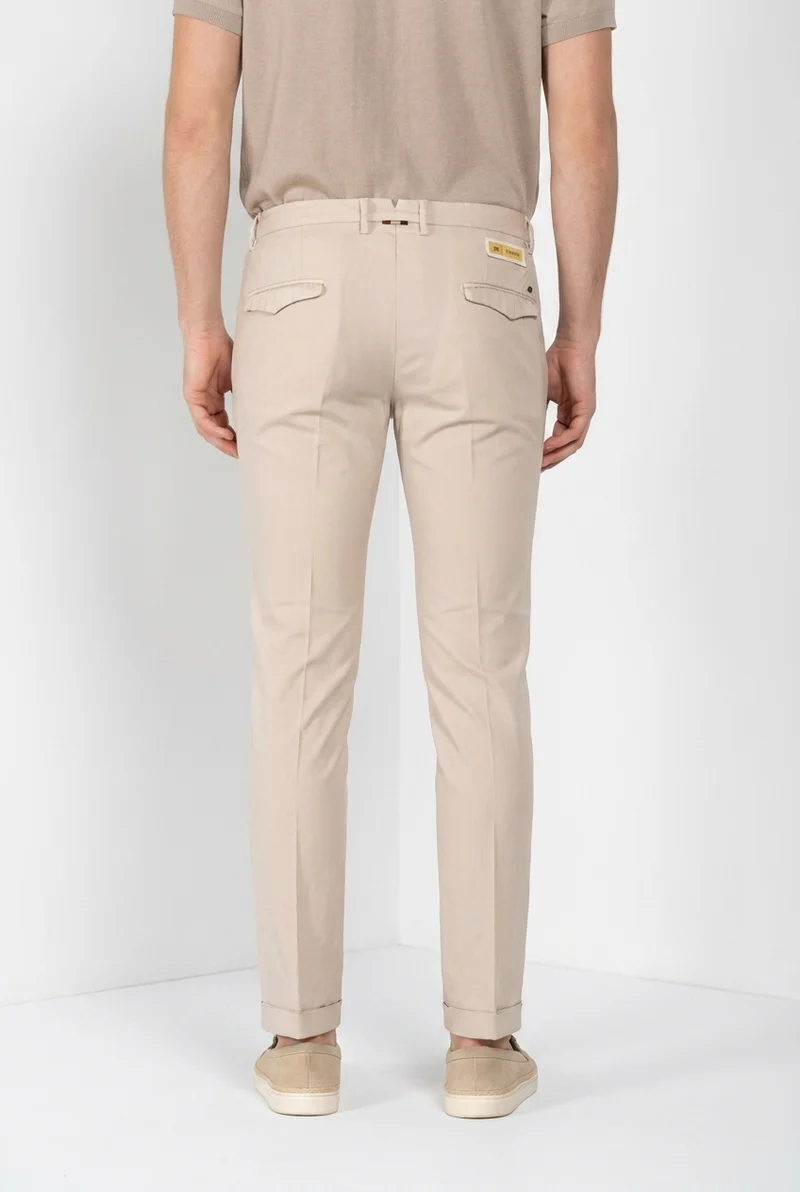 Torino City pantalon chino homme en twill de laine slim fit
