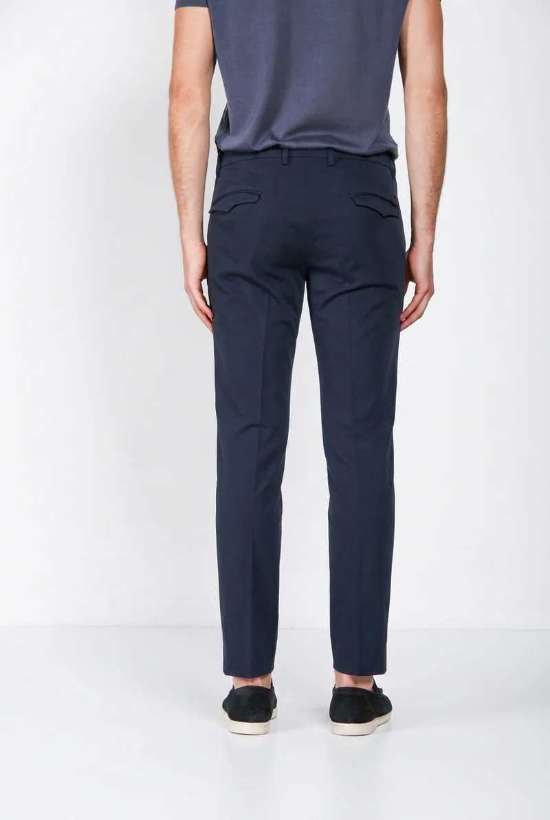 Torino 1 Pinces Flex pantalon chino homme en gabardine super stretch slim fit