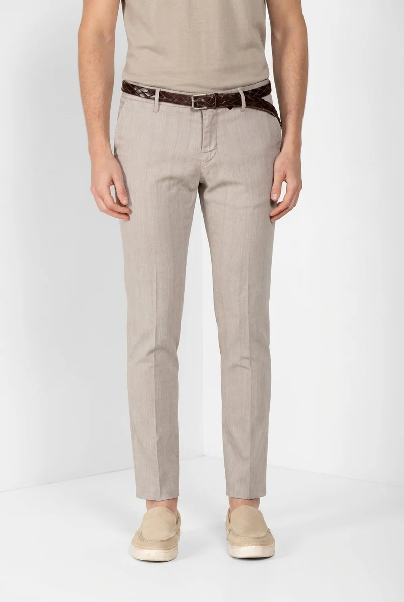 Milano pantalon chino homme en chevron extra slim fit