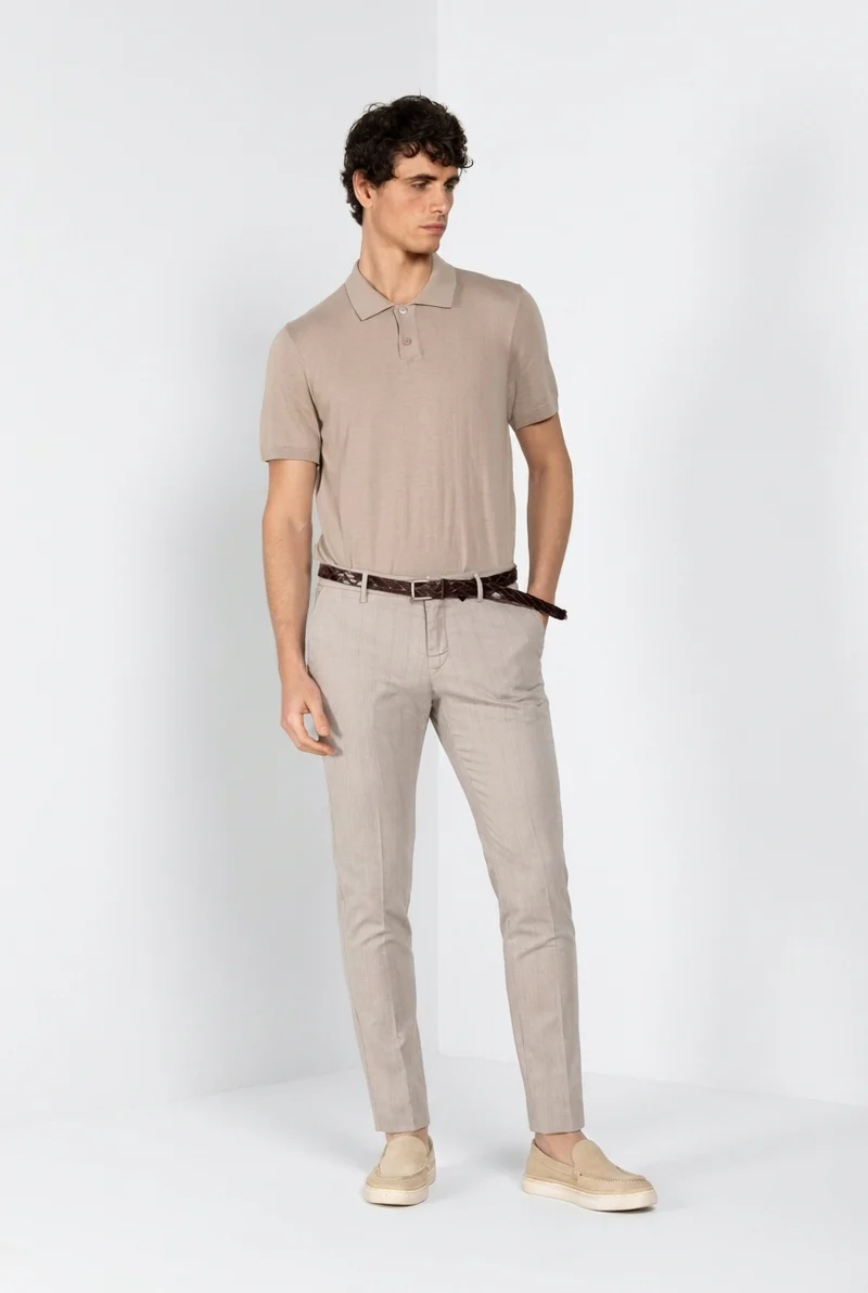 Milano pantalon chino homme en chevron extra slim fit