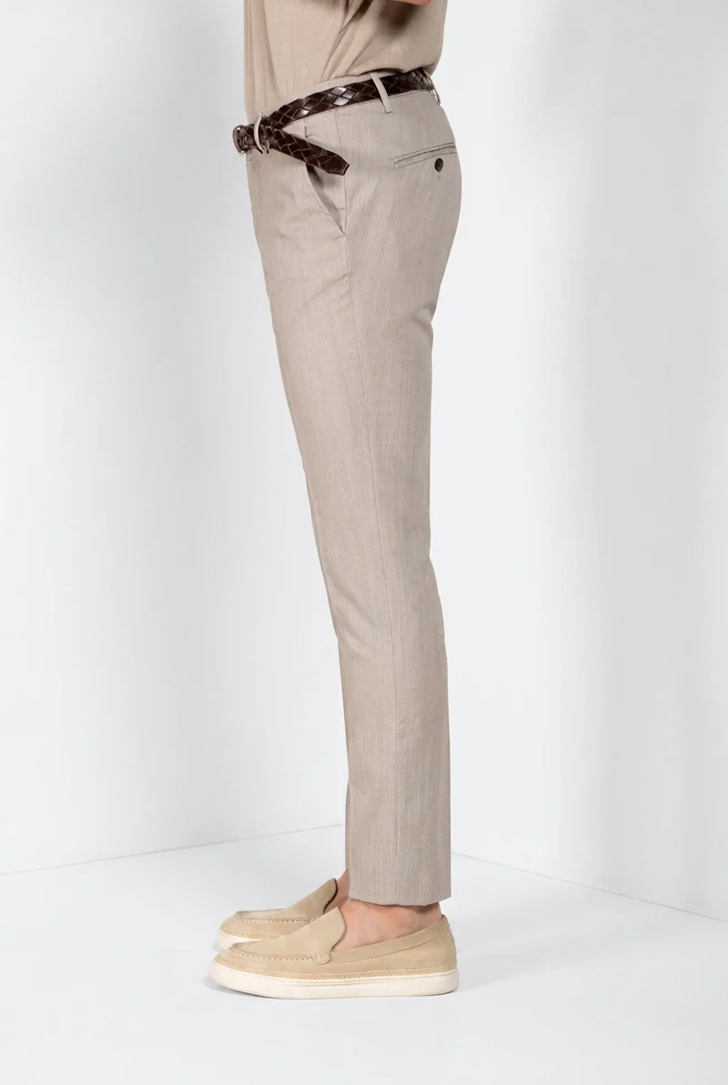 Milano pantalon chino homme en chevron extra slim fit