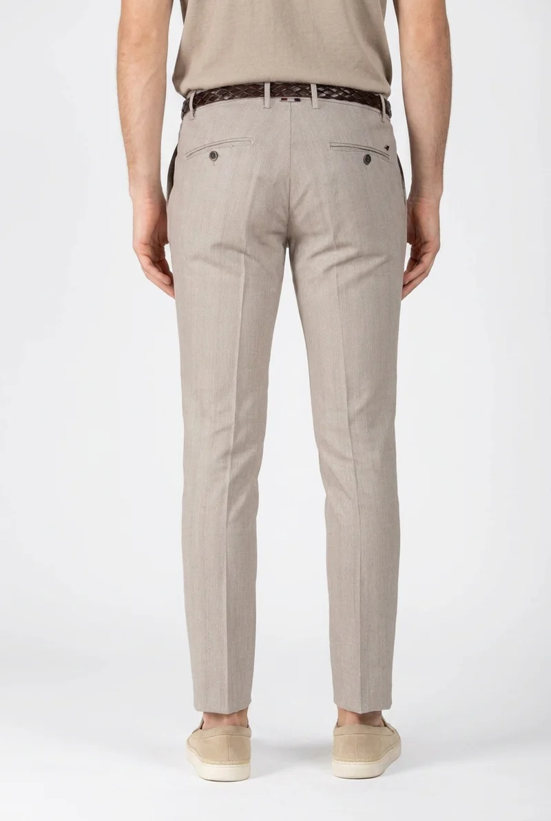 Milano pantalon chino homme en chevron extra slim fit