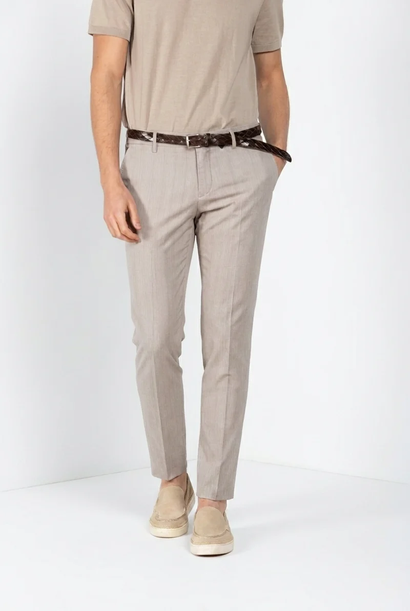 Milano pantalon chino homme en chevron extra slim fit