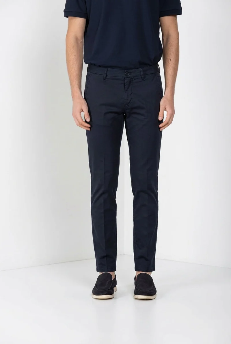 Torino Travel pantalon chino homme en satin technique travel stretch slim fit