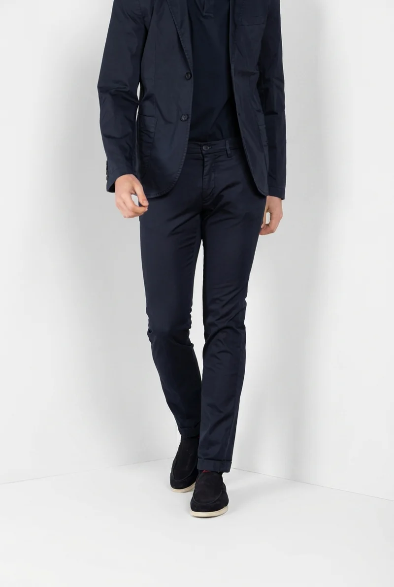 Torino Travel pantalon chino homme en satin technique travel stretch slim fit