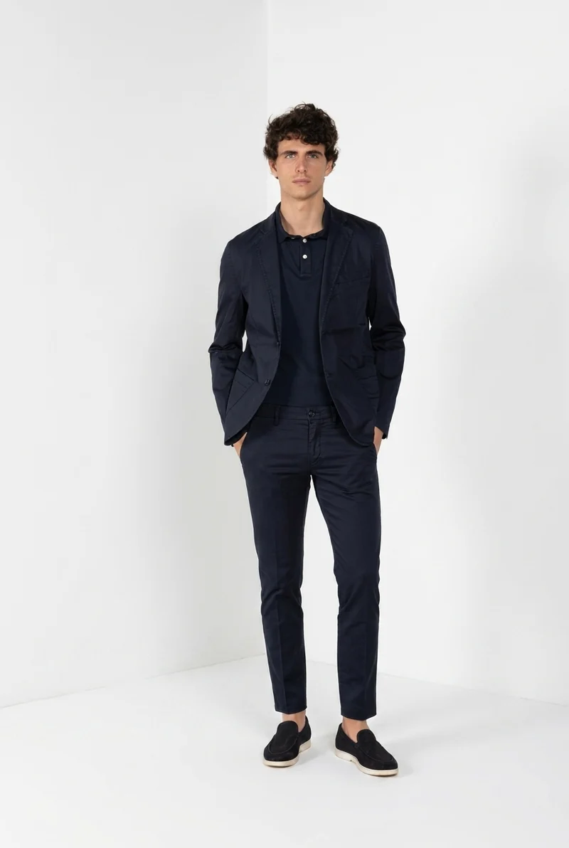 Torino Travel pantalon chino homme en satin technique travel stretch slim fit
