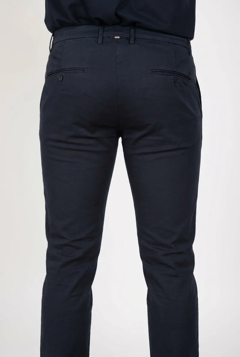 Torino Travel pantalon chino homme en satin technique travel stretch slim fit