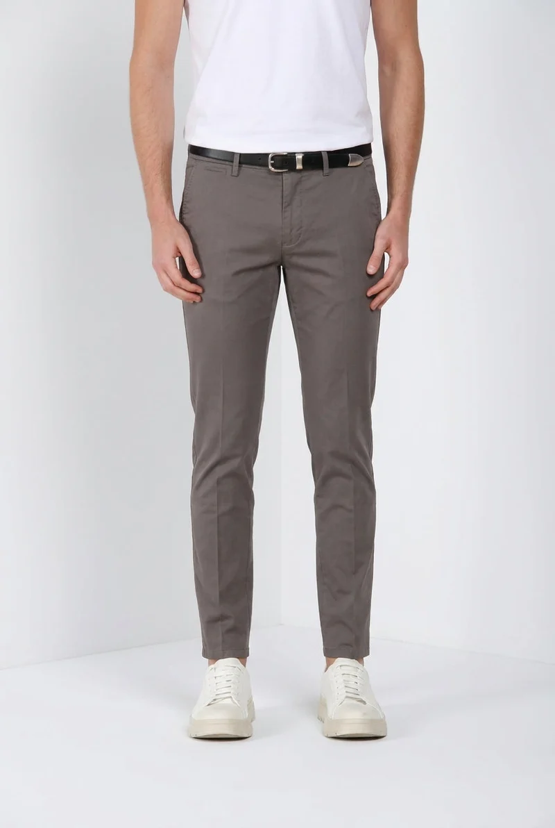 Torino Travel pantalon chino homme en satin technique travel stretch slim fit