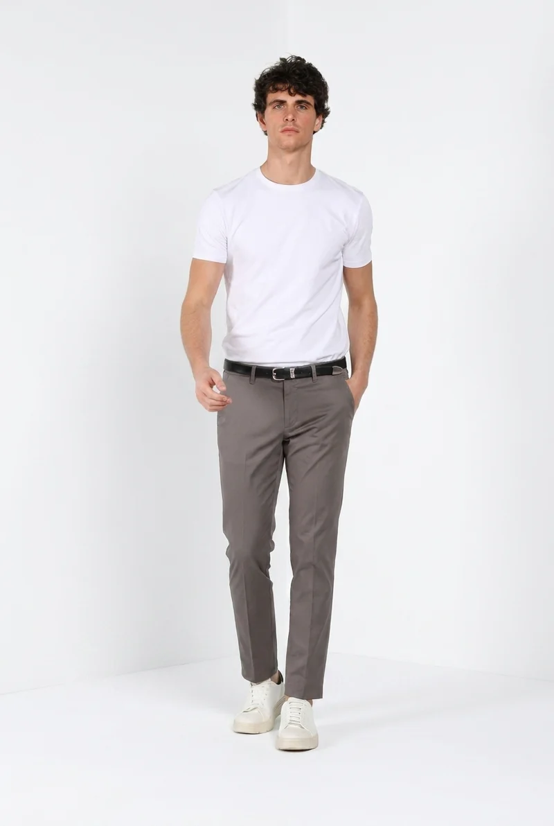 Torino Travel pantalon chino homme en satin technique travel stretch slim fit