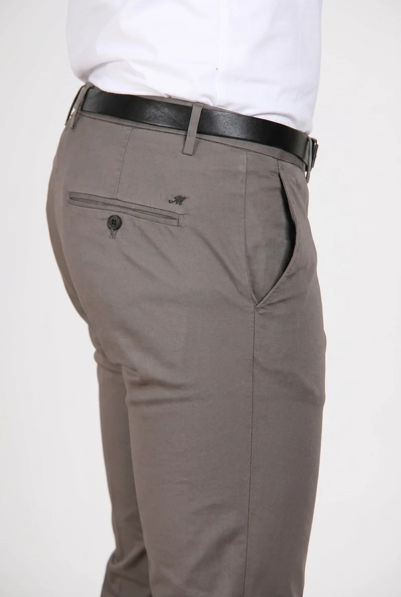 Torino Travel pantalon chino homme en satin technique travel stretch slim fit