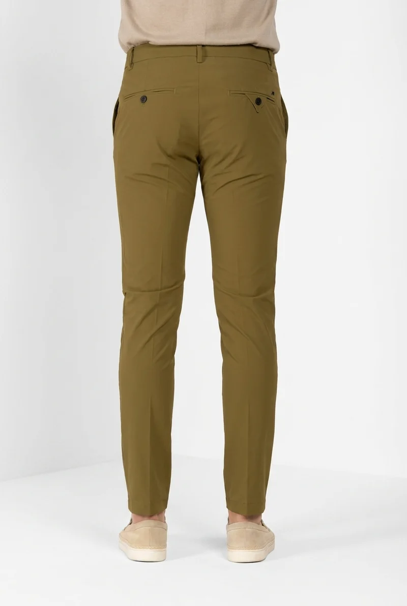 Milano Dynamic pantalon chino jogger homme en jersey super technique extra slim fit