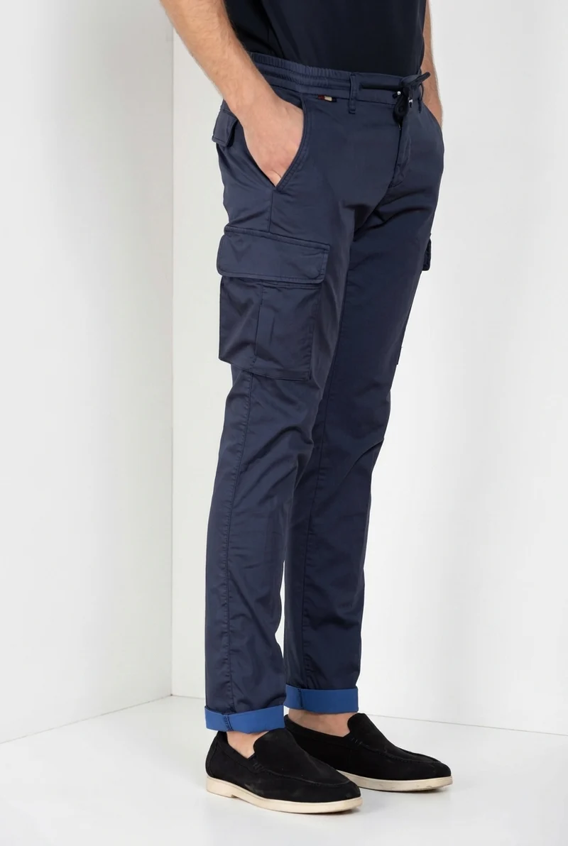 Chile Jogger pantalon cargo homme en satin technique travel stretch extra slim fit