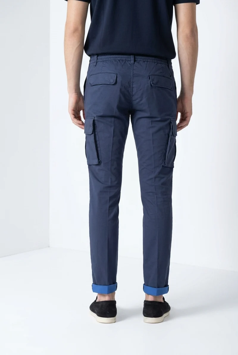 Chile Jogger pantalon cargo homme en satin technique travel stretch extra slim fit