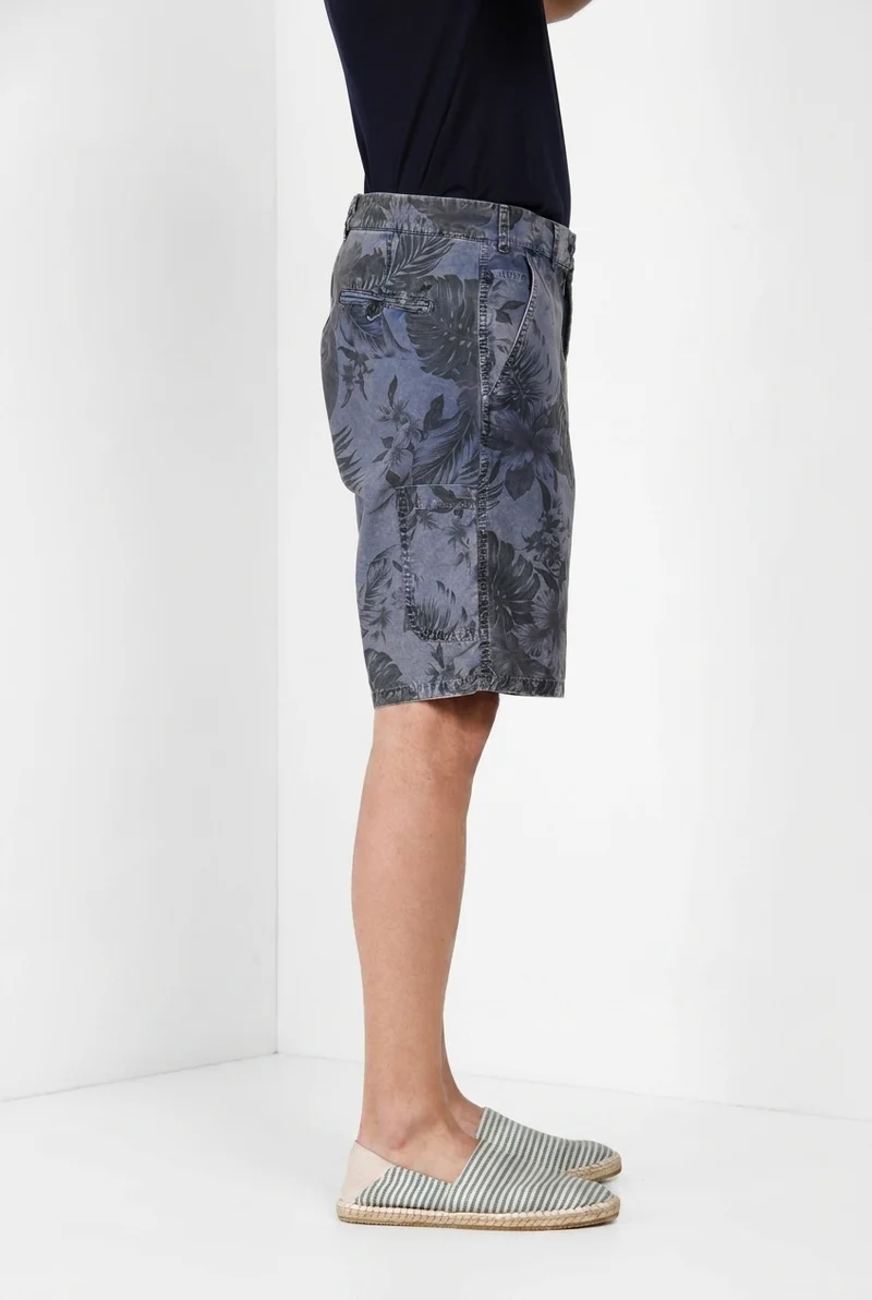 Denver M74 bermuda cargo homme en toile imprimé hawaïen relaxed fit