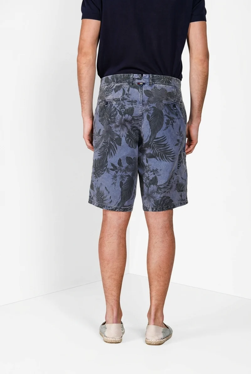 Denver M74 bermuda cargo homme en toile imprimé hawaïen relaxed fit