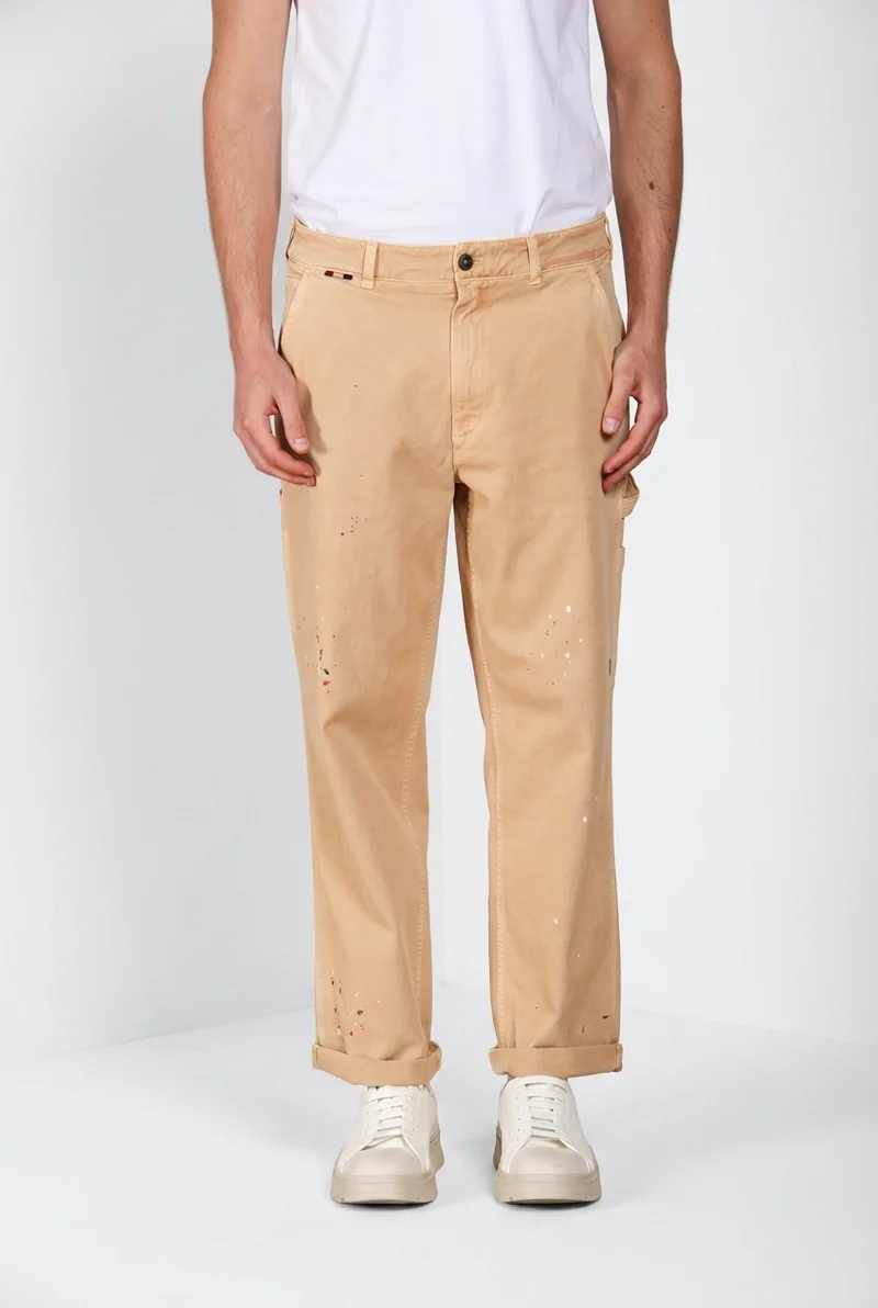 Dallas M74 pantalon cargo homme en bull stretch relaxed fit ①