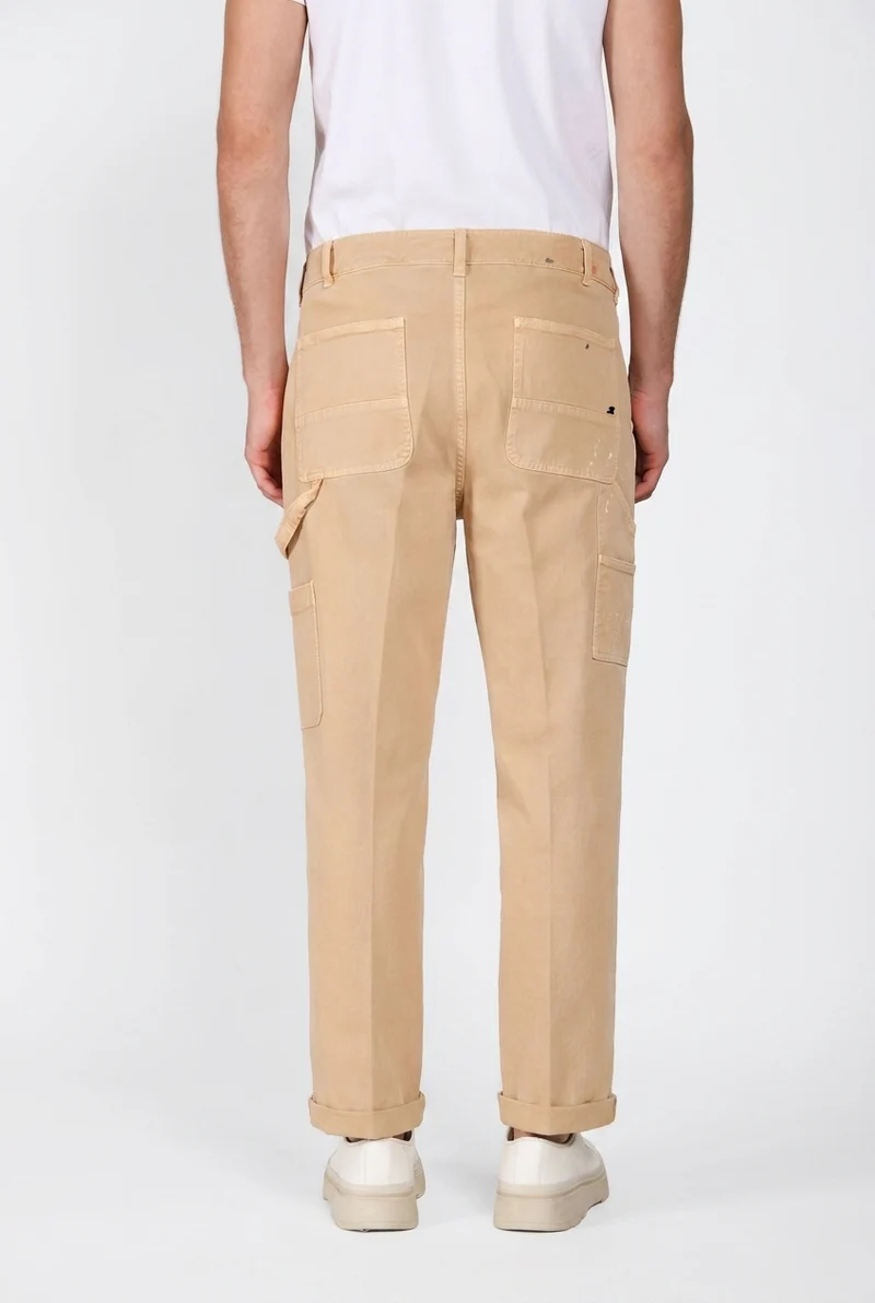 Dallas M74 pantalon cargo homme en bull stretch relaxed fit ①