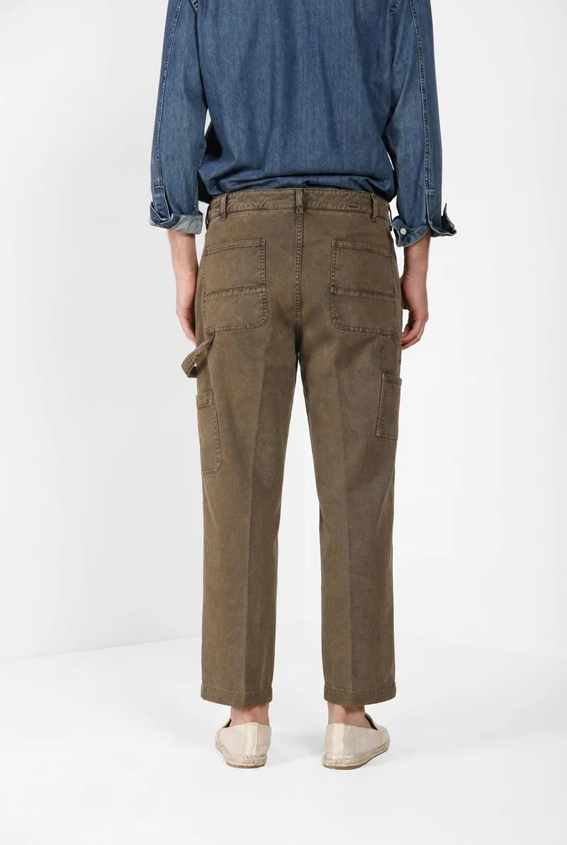 Dallas M74 pantalon cargo homme en bull stretch relaxed fit ①