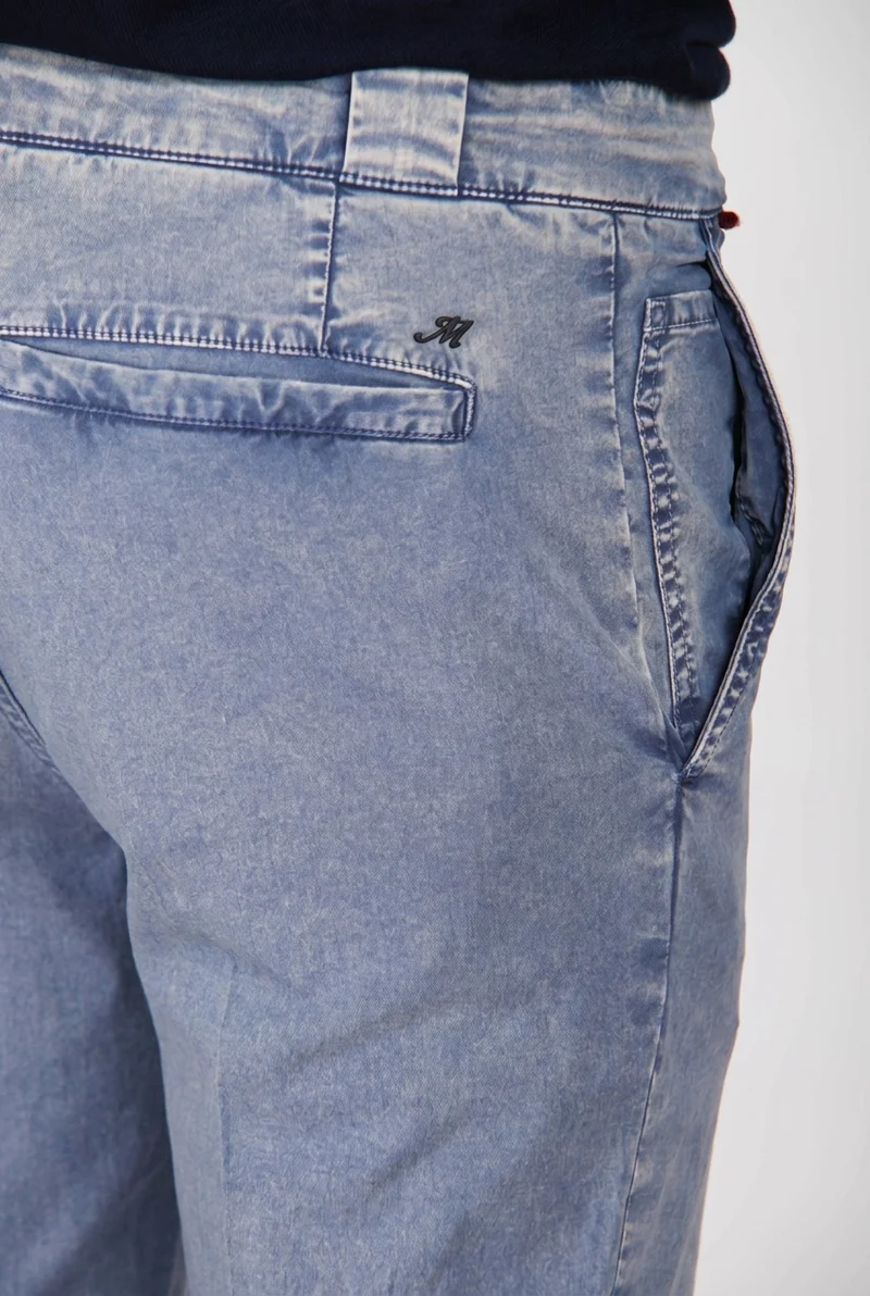 Madison M74 pantalon chino homme en twill léger stretch carrot fit