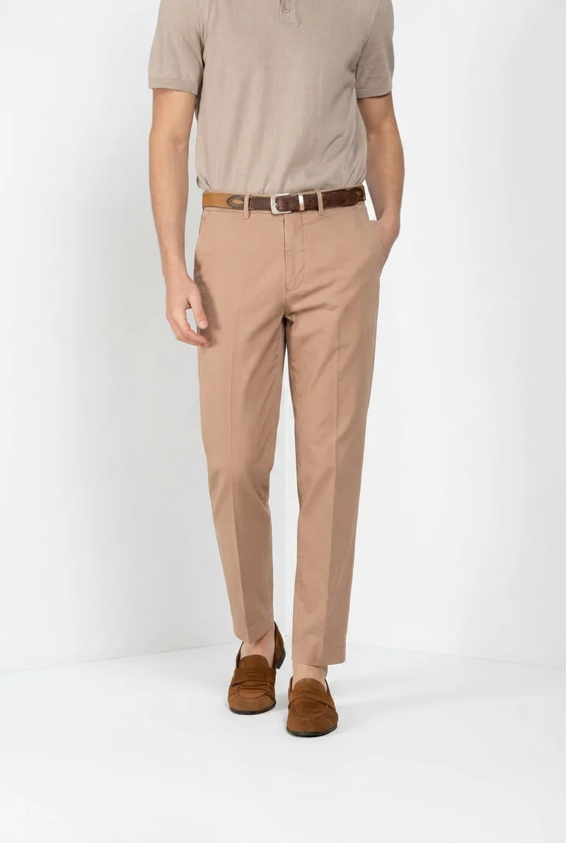 Chinos pantalon chino homme en toile oxford relaxed fit