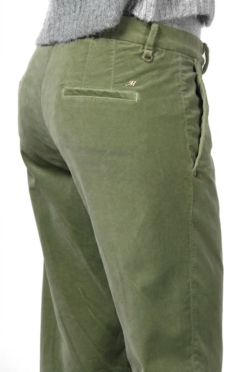 New York Carrot pantalon chino femme en velours lisse carrot fit ①