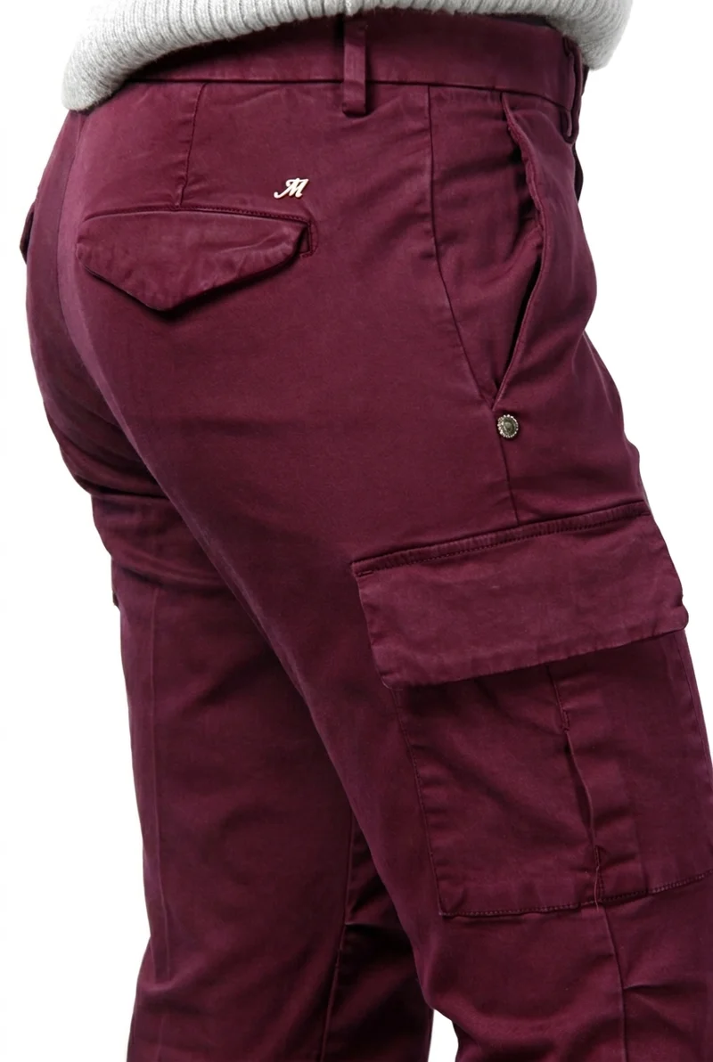 Chile City pantalon cargo femme en satin slim fit