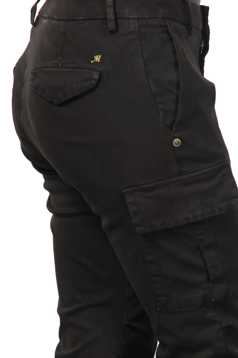 Chile City pantalon cargo femme en satin slim fit
