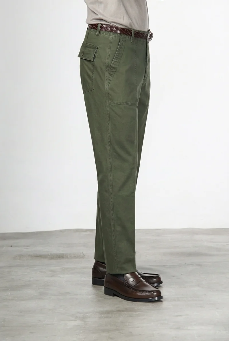 Prescott Fatigue pantalon chino homme en gabardine relaxed fit