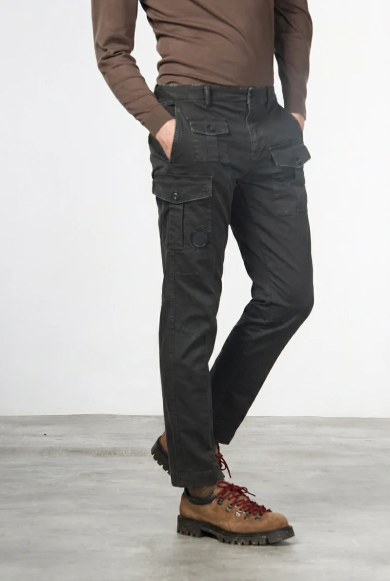 George Coolpocket pantalon cargo homme en gabardine carrot fit ①
