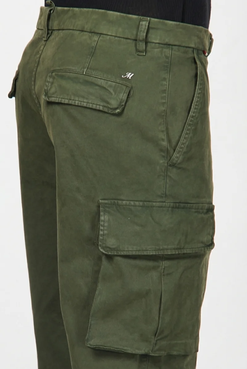 Chile pantalon cargo homme en gabardine carrot fit
