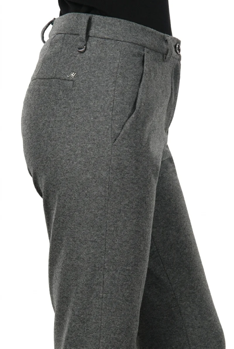 New York Carrot pantalon chino femme en jersey flanelle carrot fit