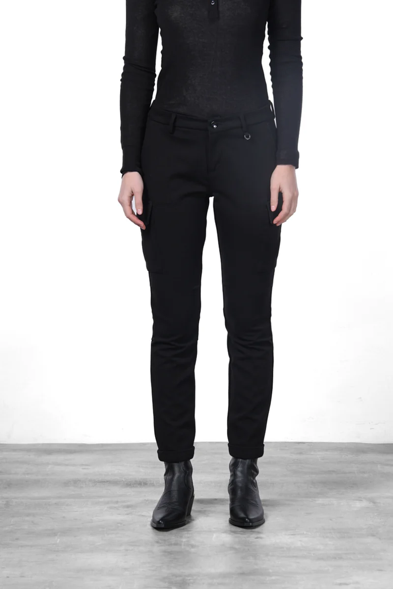 Chile City pantalon cargo femme en jersey technique slim fit