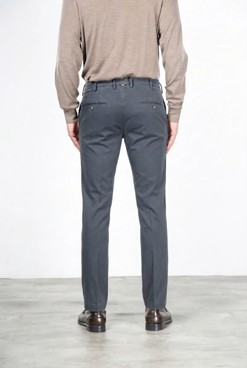 New York pantalon chino homme en gabardine stretch regular fit ①