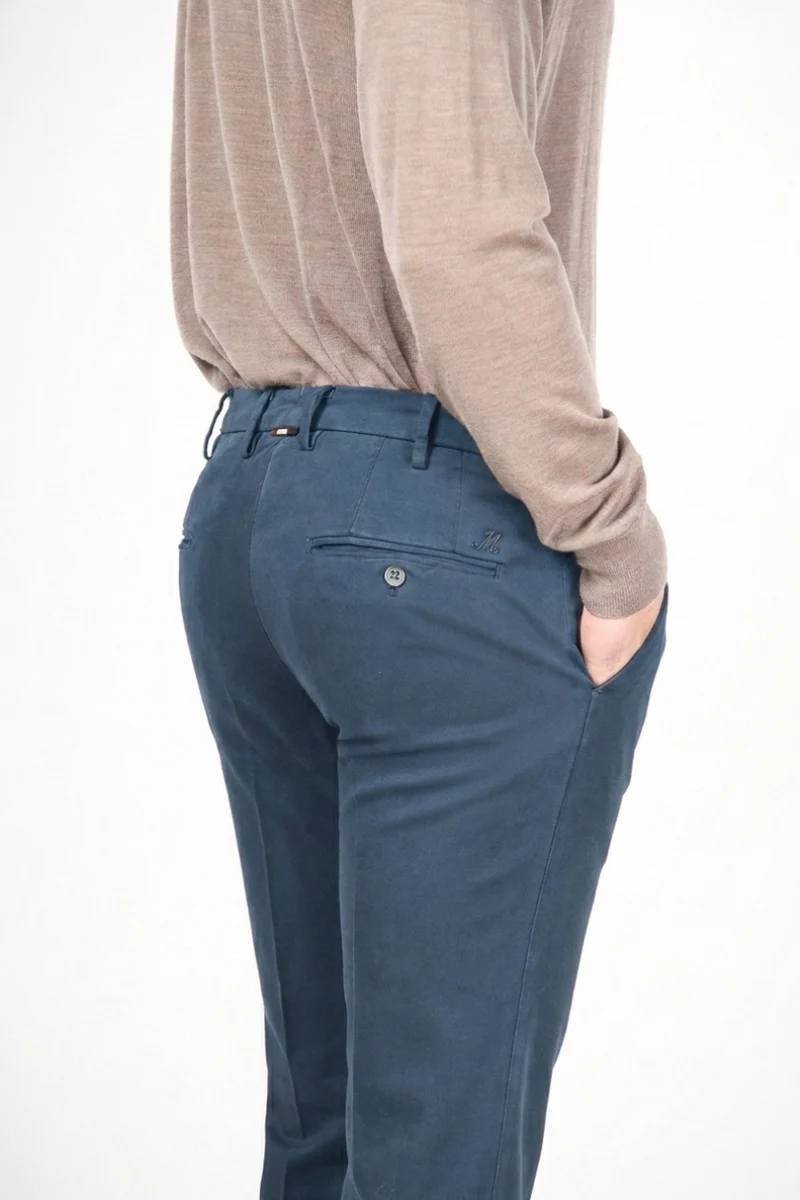 New York pantalon chino homme en gabardine stretch regular fit ①