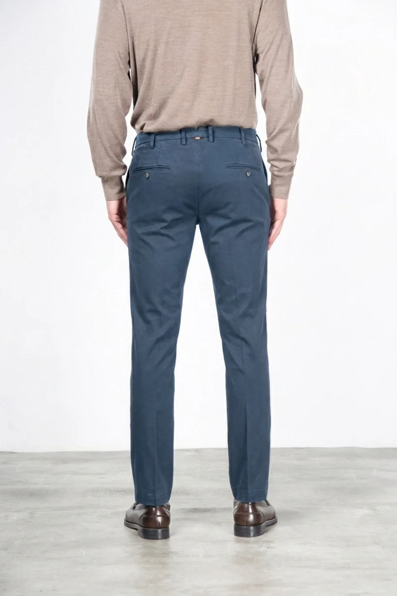 New York pantalon chino homme en gabardine stretch regular fit ①